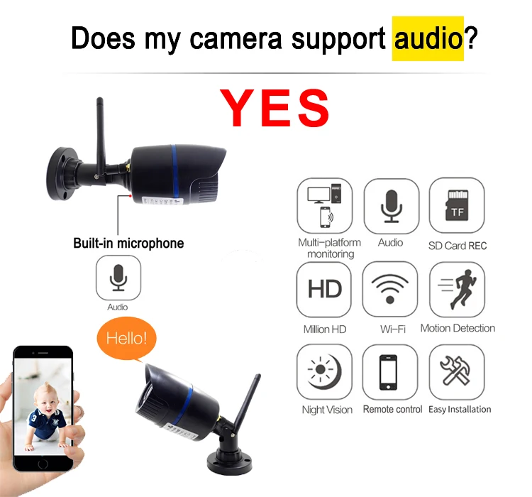 Jienuo Ip камера Wifi Открытый 1080 P 960 P 720 P Cctv безопасности Видео беспроводной протокол ONVIF 2mp наблюдения аудио Ipcam ночного видения дома