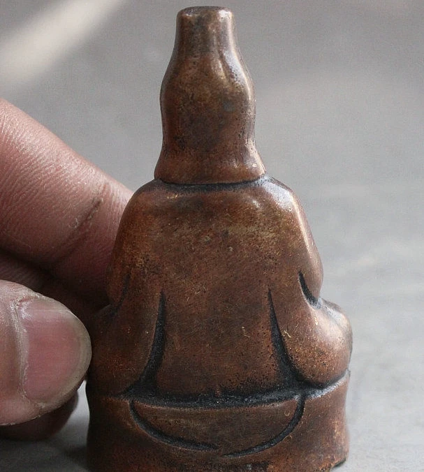 Китайский scy Bronze Kwan yin Boddhisattva статуя Будды|statuette|statuette buddha |