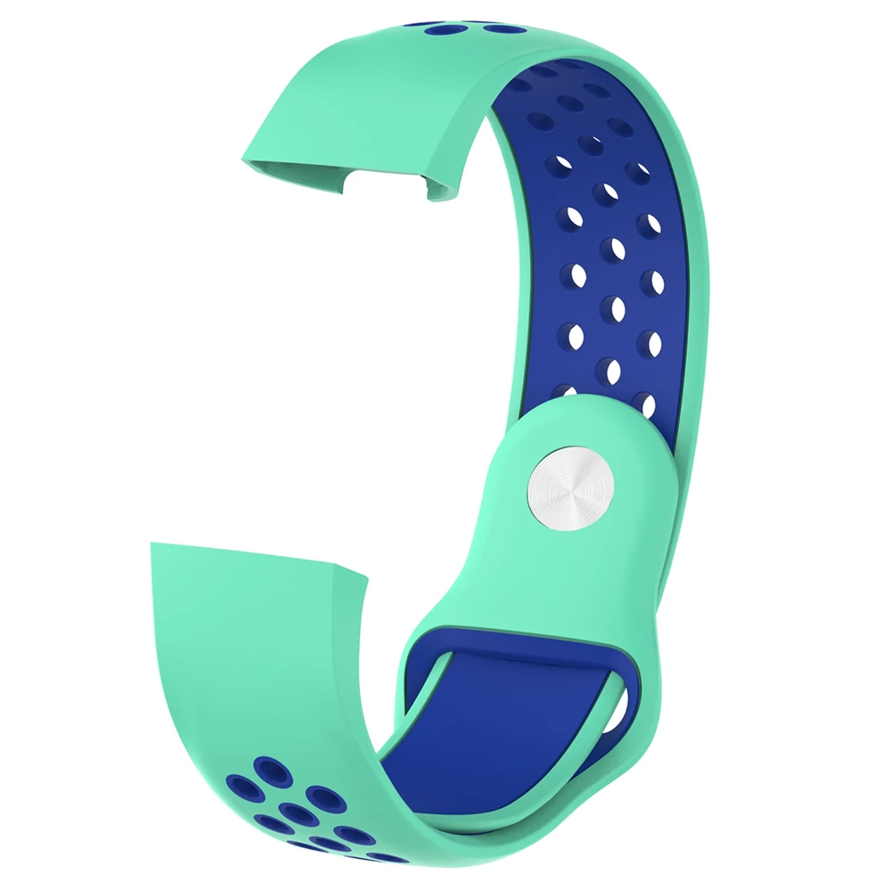 Силиконовый ремешок для Fitbit Charge 3 фитнес-трекер спортивные Smartwatch двойной цвет пористые дышащие часы