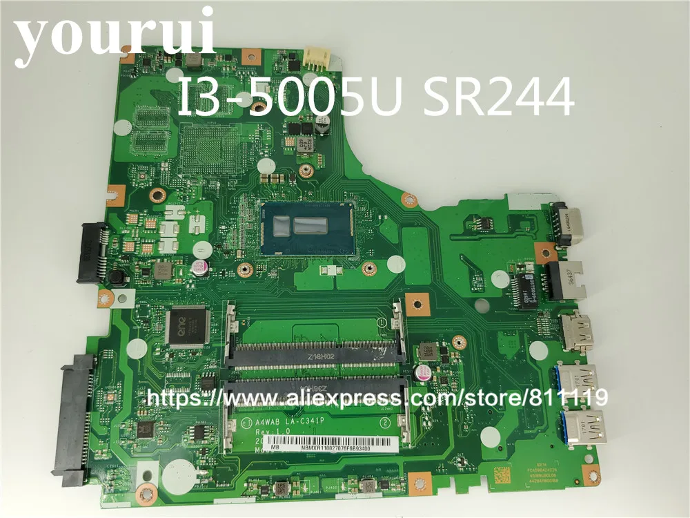 NBMXR11003 NB.MXR11.003 A4WAB LA C341P основная плата для Aspire E5 473G Материнская ноутбука SR244 I3 5005U