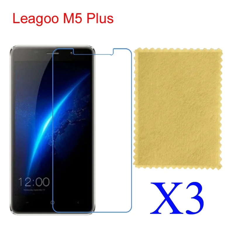 3 шт для Leagoo M5 плюс M8 T10 T5 Z5 Высокий прозрачный глянцевый Защитная пленка |