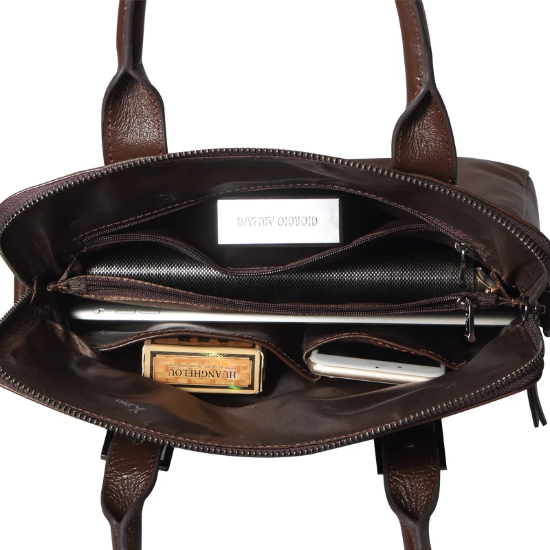 Х. bnj 2016 мужская Подлинная Кожаный Портфель Сумка Высокое Качество Натуральной