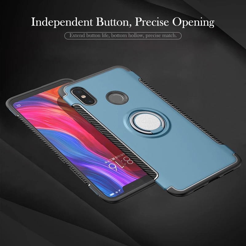 Чехол для Xiaomi mi x 3 для Red mi Note 7 6 Pro 6A Armor для Xiao mi Pocophone F1 mi 9 SE 8 Lite A2 MAX магнитный автомобильный чехол-держатель