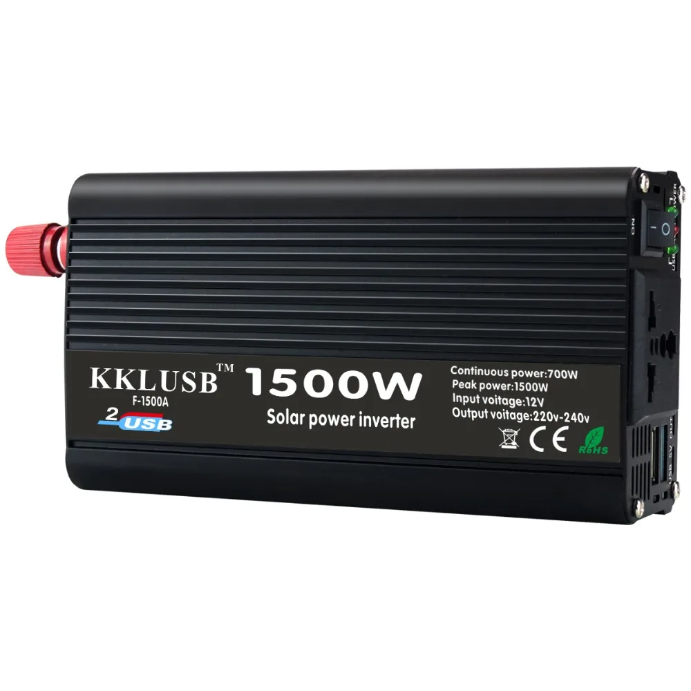 700 W Пиковая 1500 Чистая синусоида Инвертор DC 12 V в AC220V/240 50 HZ от сетки инвертор для