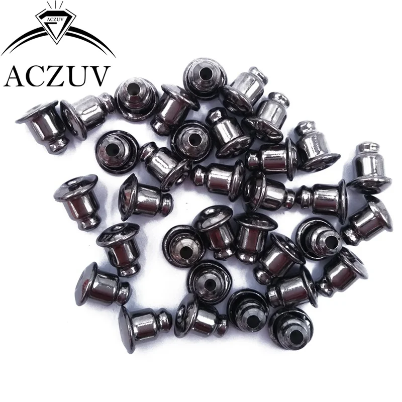 1000 шт./партия опт металлические серьги в форме пули пробки