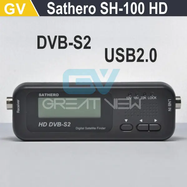 Sathero SH 100 HD карманный цифровой спутниковый искатель измеритель сигнала с DVBS2 USB|finder