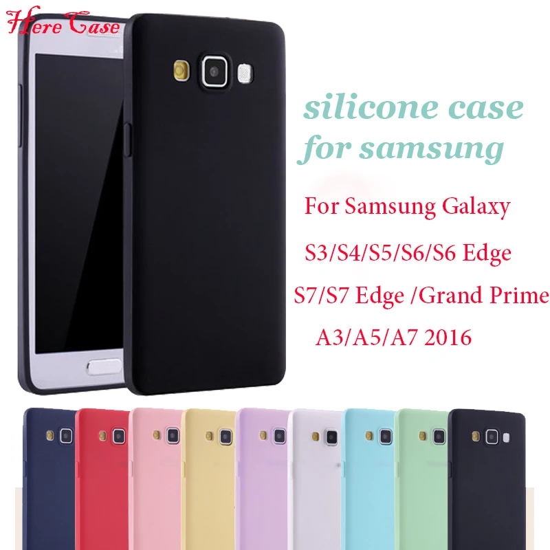 Мягкий силиконовый чехол карамельного цвета из ТПУ для Samsung Galaxy S8 S7 Edge S6 S5 S4 S3 A3 A5 A7