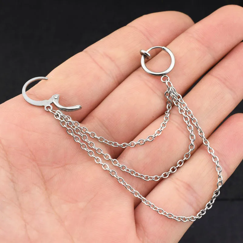 Серьги-гвоздики с кисточками для женщин и мужчин, 1 шт.