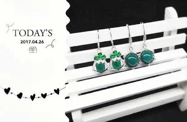 1 шт. Серебряный кулон серьги ювелирные изделия поверхность Инкрустированные