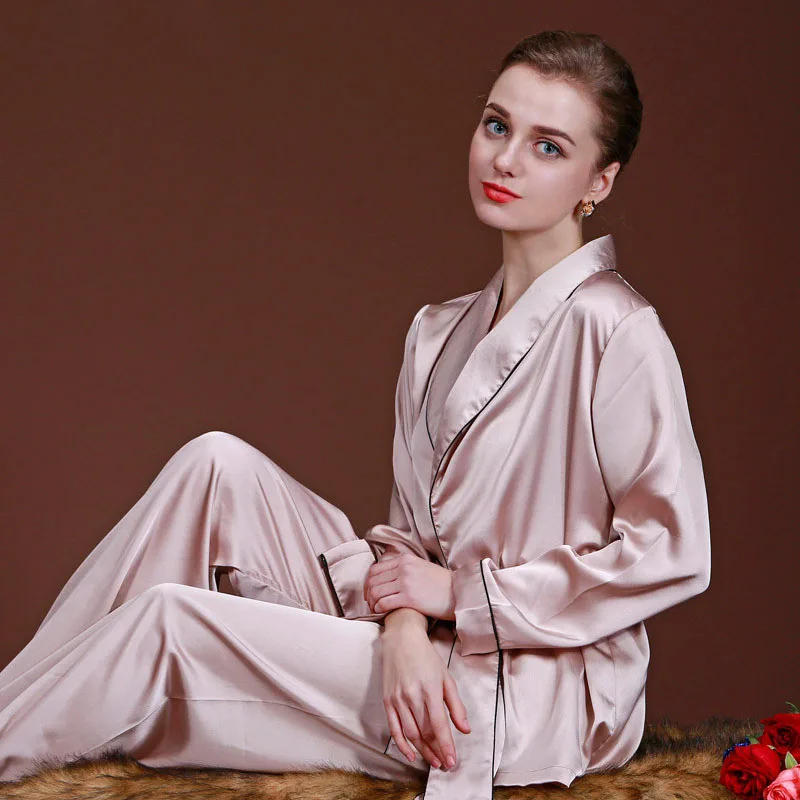 Женские шелковые атласные пижамы комплект Пижама Loungewear М L XL Плюс Размеры Ночное