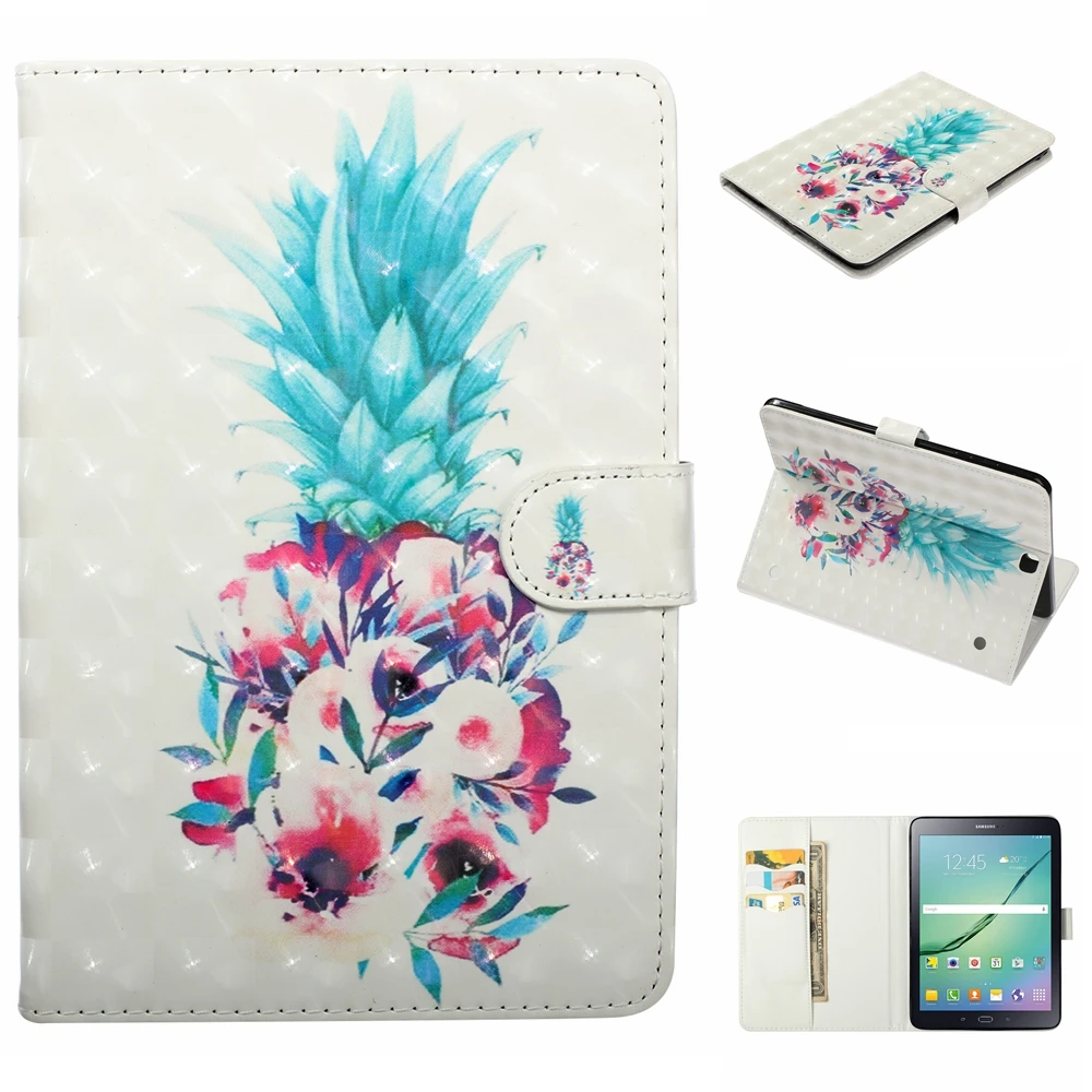 Флип чехол из искусственной кожи с подставкой защитный Обложка для Samsung Galaxy Tab S2 9 7