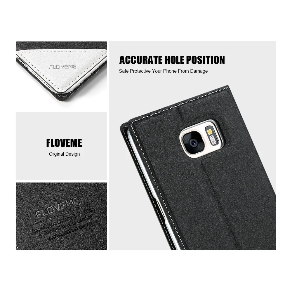 FLOVEME Флип кожаный чехол для samsung Galaxy S8 S9 плюс примечание 9 8 5 S7 S6 край S5 A3 A5 A7 J3 J5 J7 2017