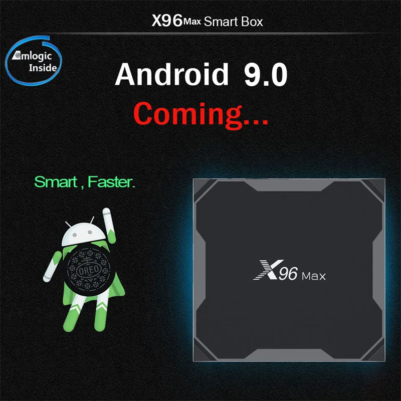 DQiDianZ X96Max ТВ BOX Android 9,0 Amlogic S905X2 4 ядра, 4 Гб оперативной памяти, 32 Гб встроенной памяти, 2,4G и Wi-Fi 5 ГГц BT4.1 4 к Декодер каналов кабельного телевидения компьютерной приставки к телевизору X96 Max X2