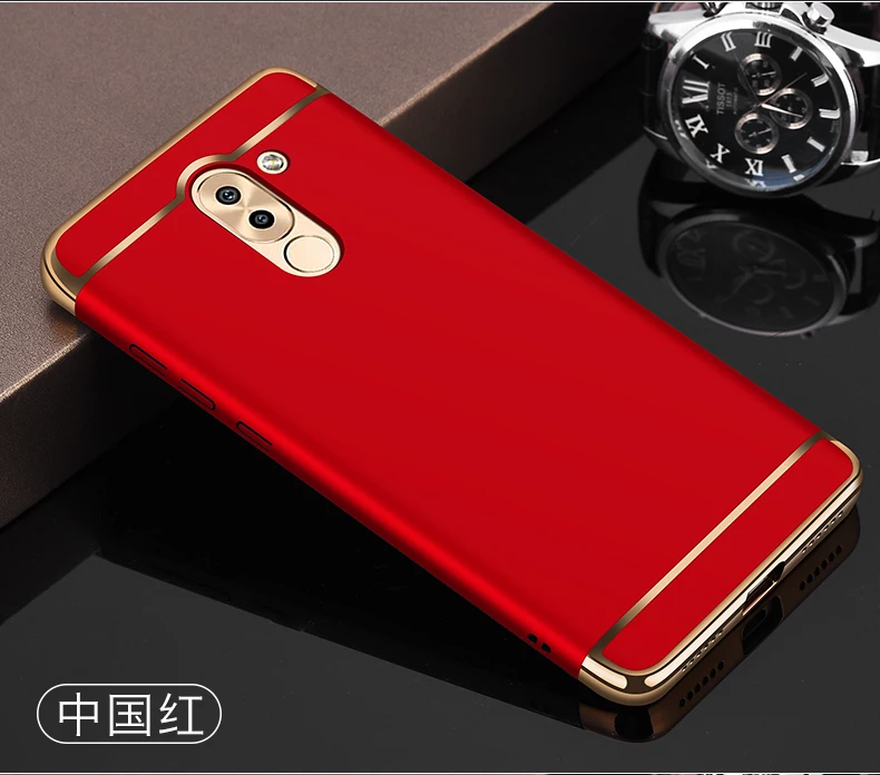 Чехол с магнитным кольцом для Huawei Honor 6X Роскошный Жесткий Гибридный чехол