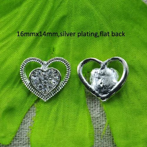 (L0632) Бесплатная доставка оптовая продажа 20 шт. пуговиц со стразами в форме сердца