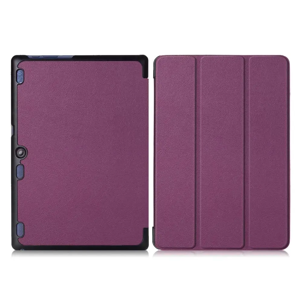 Ультра тонкая подставка чехол Обложка для lenovo tab 10 TB-X103F Tab 2 A10-70 Tab 2 A10-30 Tab3 10 плюс Tab3 10 Бизнес планшетный ПК чехол - Цвет: TAB2 A10 KST Purple