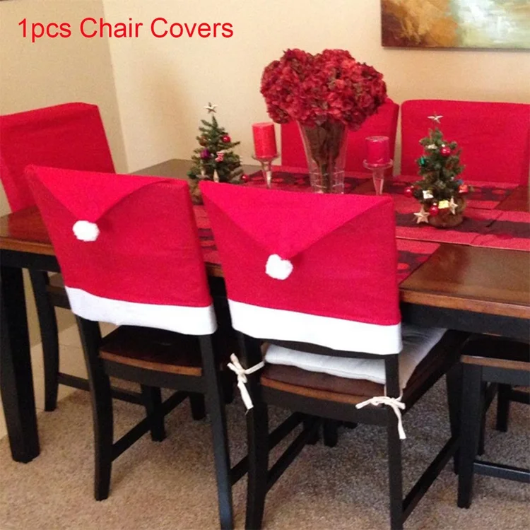 Chair Covers Noel Декор Рождественский подарок Настольный коврик Рождественский Navidad Natal Рождественское украшение для дома новогодний декор - Цвет: Chair Covers