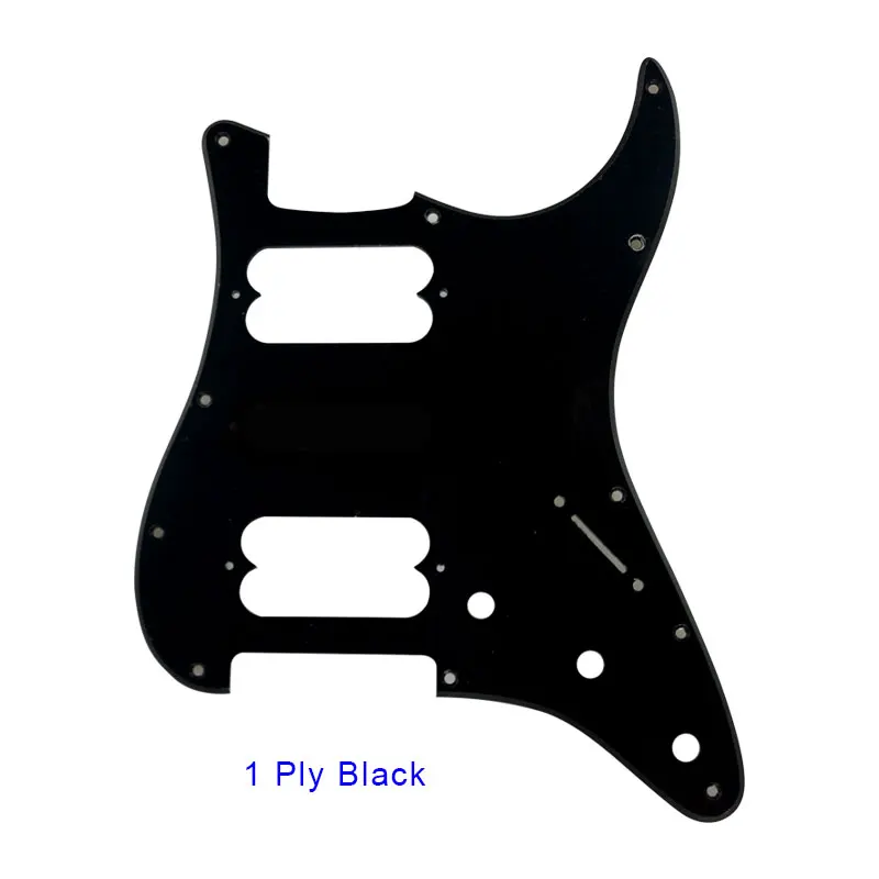 1Ply Black Качественная Гитара Pickguard-для США FD 11 винтовых отверстий плеер стартокастер хамбакер один HH старт царапины пластины - Цвет: 1Ply Black