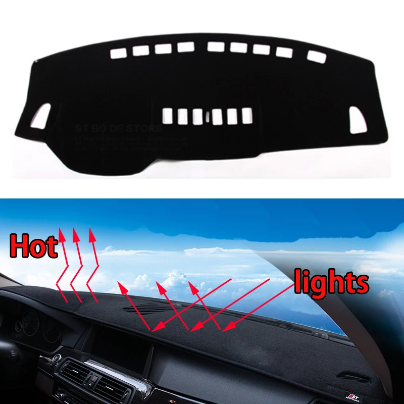 Приборная панель автомобиля Избегайте света pad Инструмент платформа покрытие