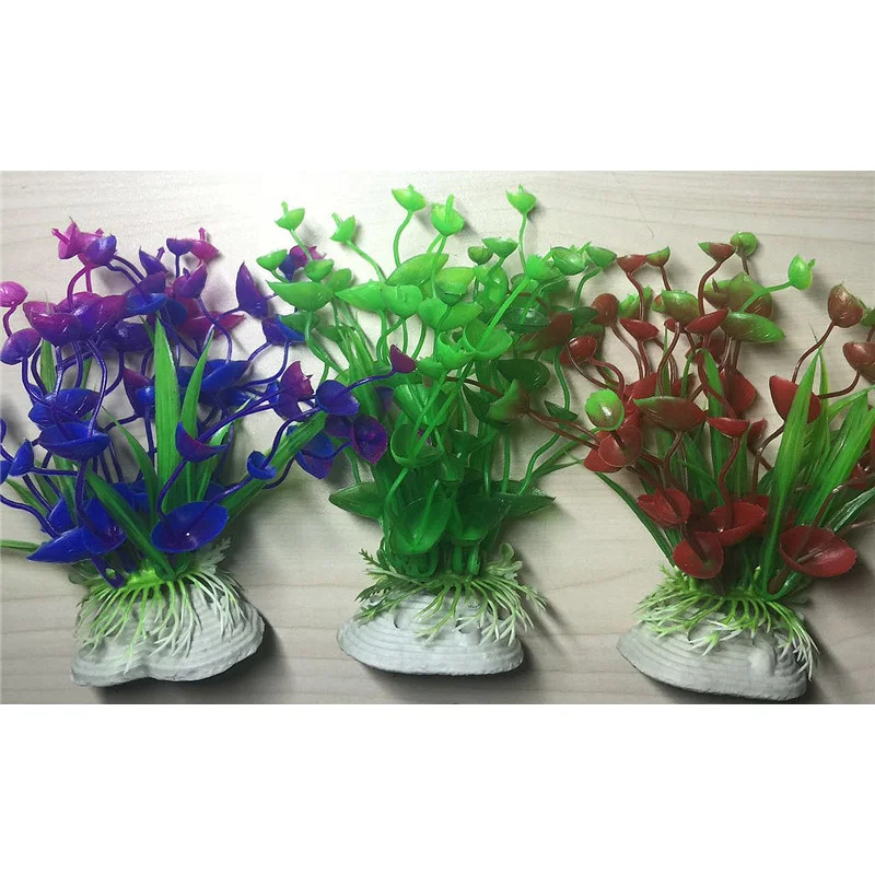 Аквариумов аквариумные растения украшения завод искусственная пластмассовая