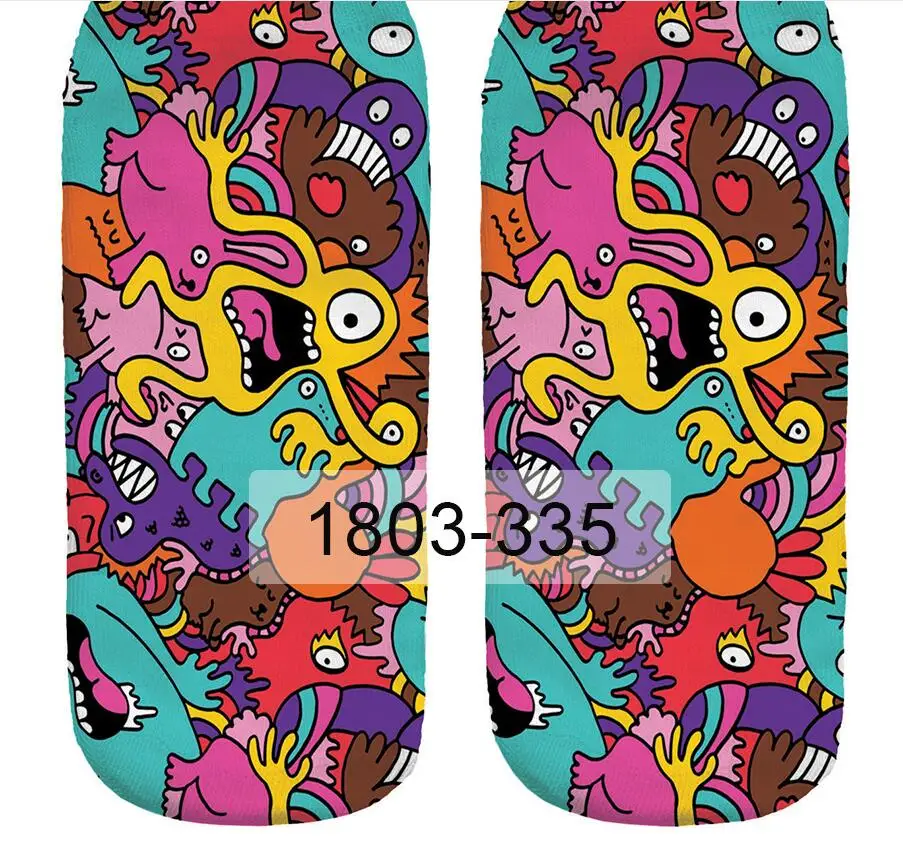 10 Pairs Lot/Pack women Socks slippers dital printing lovely funny cartoon animal lady and girl short woman sock | Женская одежда