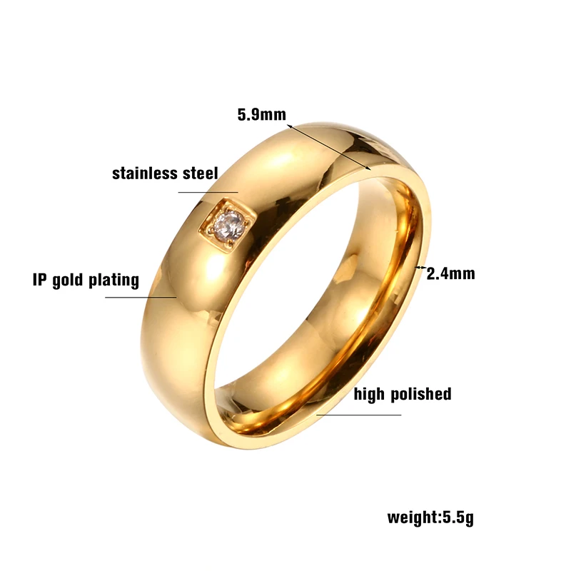 MSX Винтаж титановые кольца класса люкс пара обручальных колец для женщин Цвет