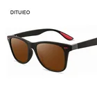 Солнцезащитные очки Мужские поляризационные, брендовые дизайнерские деловые винтажные квадратные очки для вождения в стиле ретро