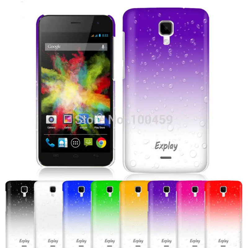 3D Raindrop Design Transparenet Plastic Skin Cover For Explay Vega Phone Case |