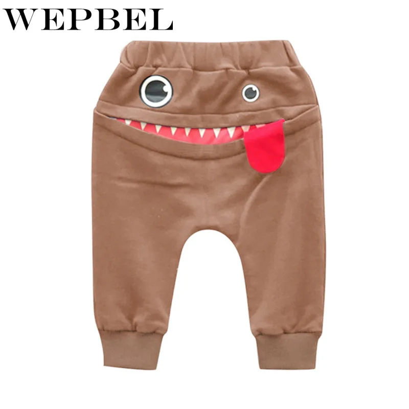 WEPBEL/милые штаны шаровары с рисунком для маленьких мальчиков и девочек брюки