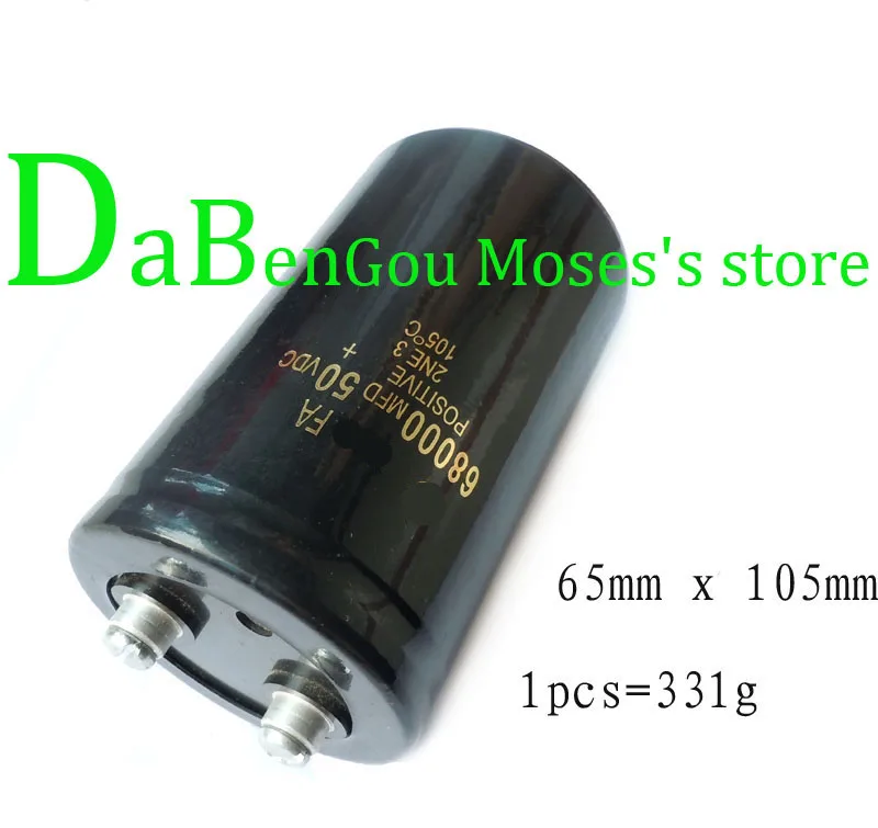 Электролитический конденсатор 50 в 68000 мкФ емкость радиального 65x105 мм (1 шт.)|capacitive|
