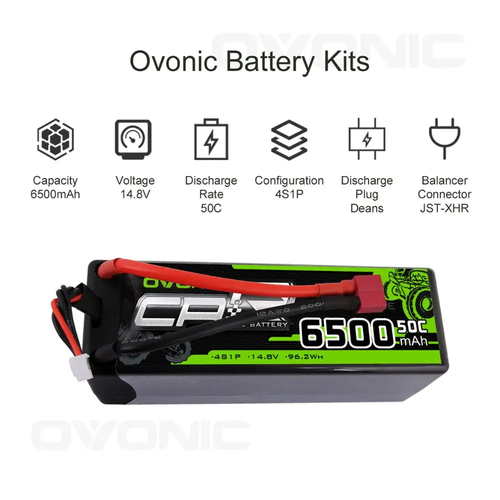 Ovanic RC автомобильные аккумуляторы 6500 мА/ч Lipo аккумулятор 14 8 в с разъемом Deans XT60 XT90