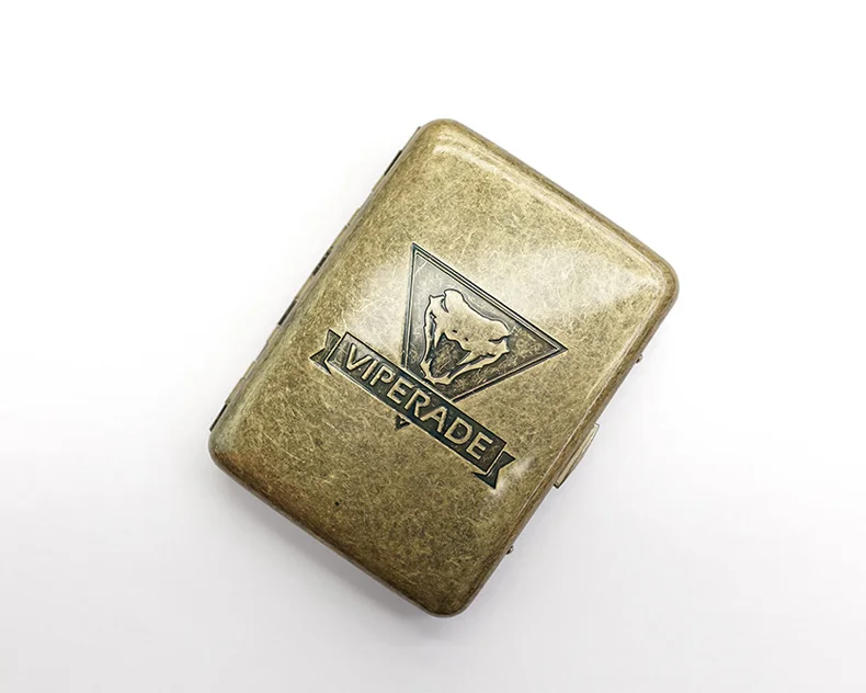 vintage copper Холдинг 16 шт. Marines потертый шик razer портсигар Портативный медный кейс для сигар для хранения курения аксессуары подарок для мужчин - Цвет: vintage copper