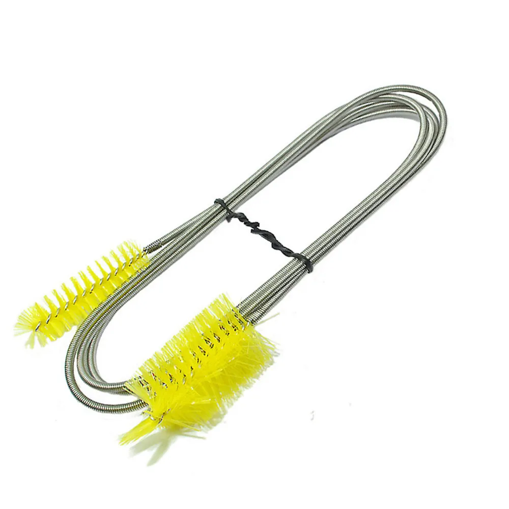 

1pc Aquarium Fish Tank Brush Window Glass Algae Scraper Double-sided Plastic Metal Cleaning Brush Aquarium Accessories