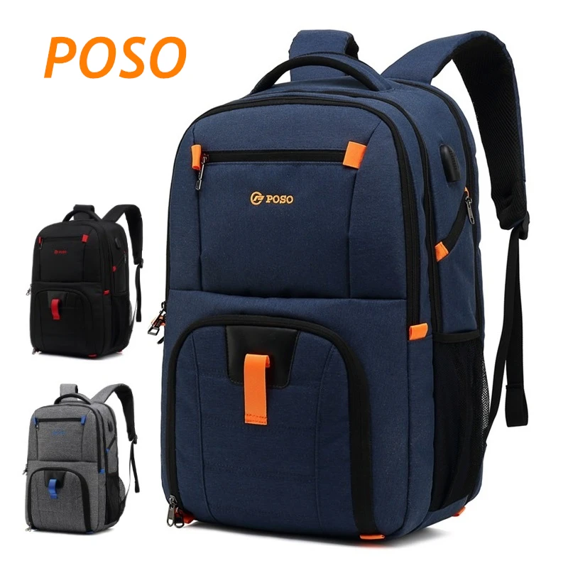 Рюкзак POSO для ноутбука 17 3 дюйма чехол Macbook Compute бесплатная доставка PS04 2019|Сумки и