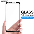 9H закаленное стекло для Samsung A7 2018 полное покрытие Защита экрана для Samsung Galaxy A7 A6 A8 2018 Plus A5 2017 защитная пленка