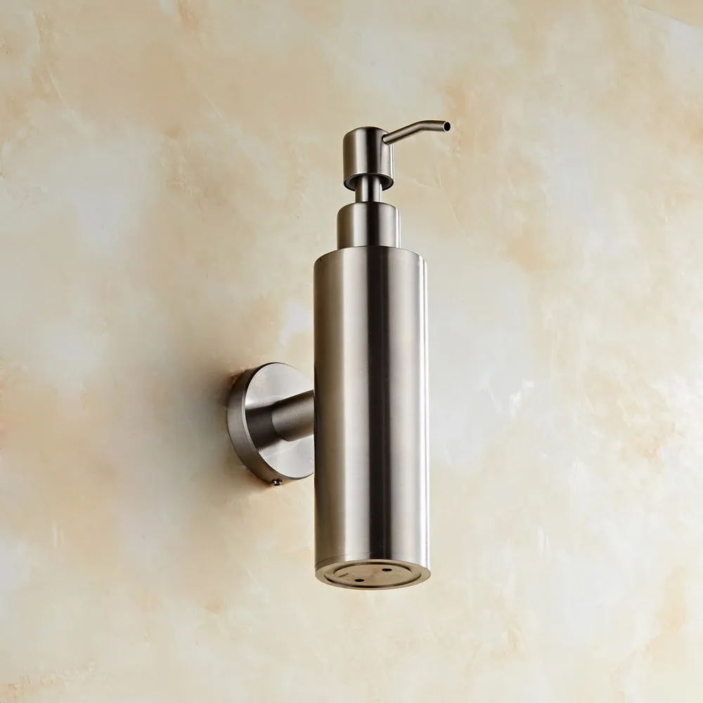 

Liquid soap dispenser wall mounted black bathroom soap dispenser hotel shampoo bottles Fashion 304 Stainlerss Steel