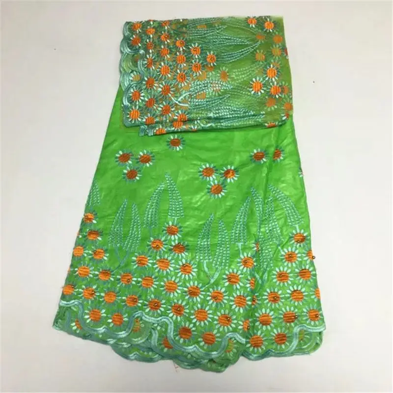 Африканский Базен Riche Getzner 5 + 2 двор африканские кружевной ткани Высокое качество