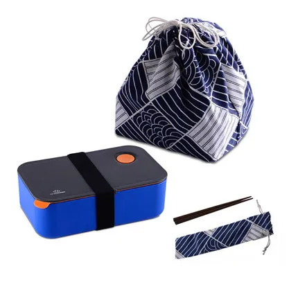 2 Bento box японский стиль пластиковые коробки обед портативный microwavable посуда с сумки суп поле ложки палочками 17 - Цвет: 2