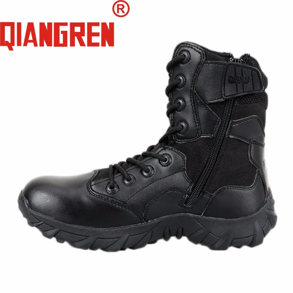 

QIANGREN Military Factory Direct Men's Spring Autumn Tactical Desert Boots Cow Suede Outdoors Safety Shoes American Army Botas