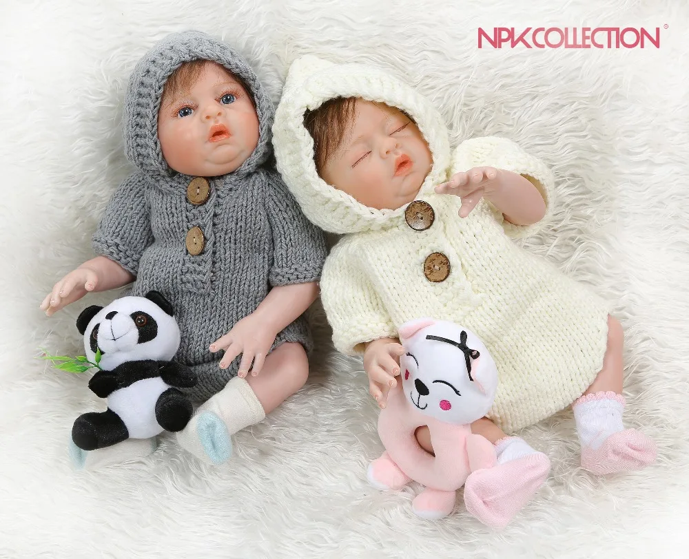 Кукла NPKCOLLECTION для новорожденных 48 см силиконовая мягкая на ощупь|Куклы| |