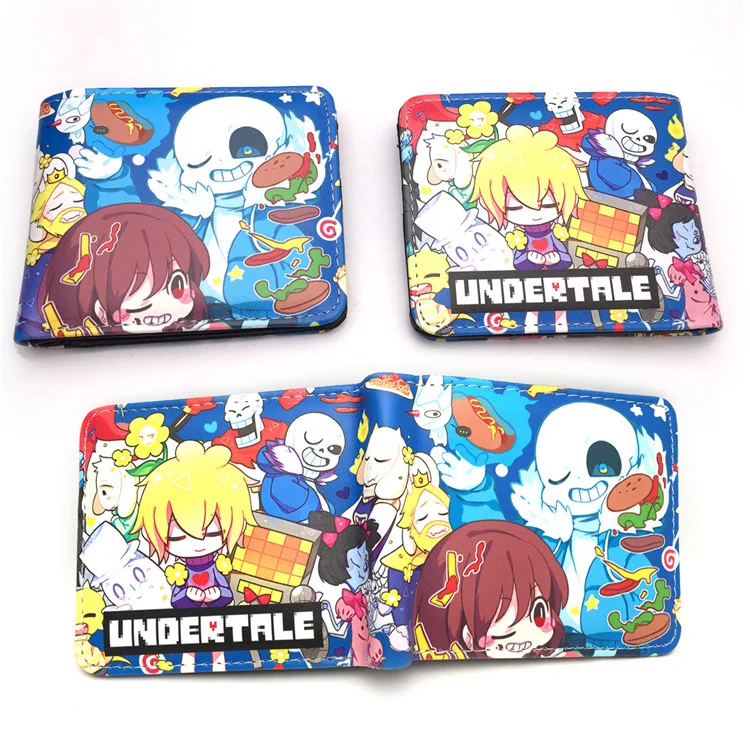 Новинка, игровой бумажник Undertale, ПУ, студенческие короткие кошельки, повседневный кожаный держатель для карт, милый мультяшный подарок, Детский кошелек, Carteras
