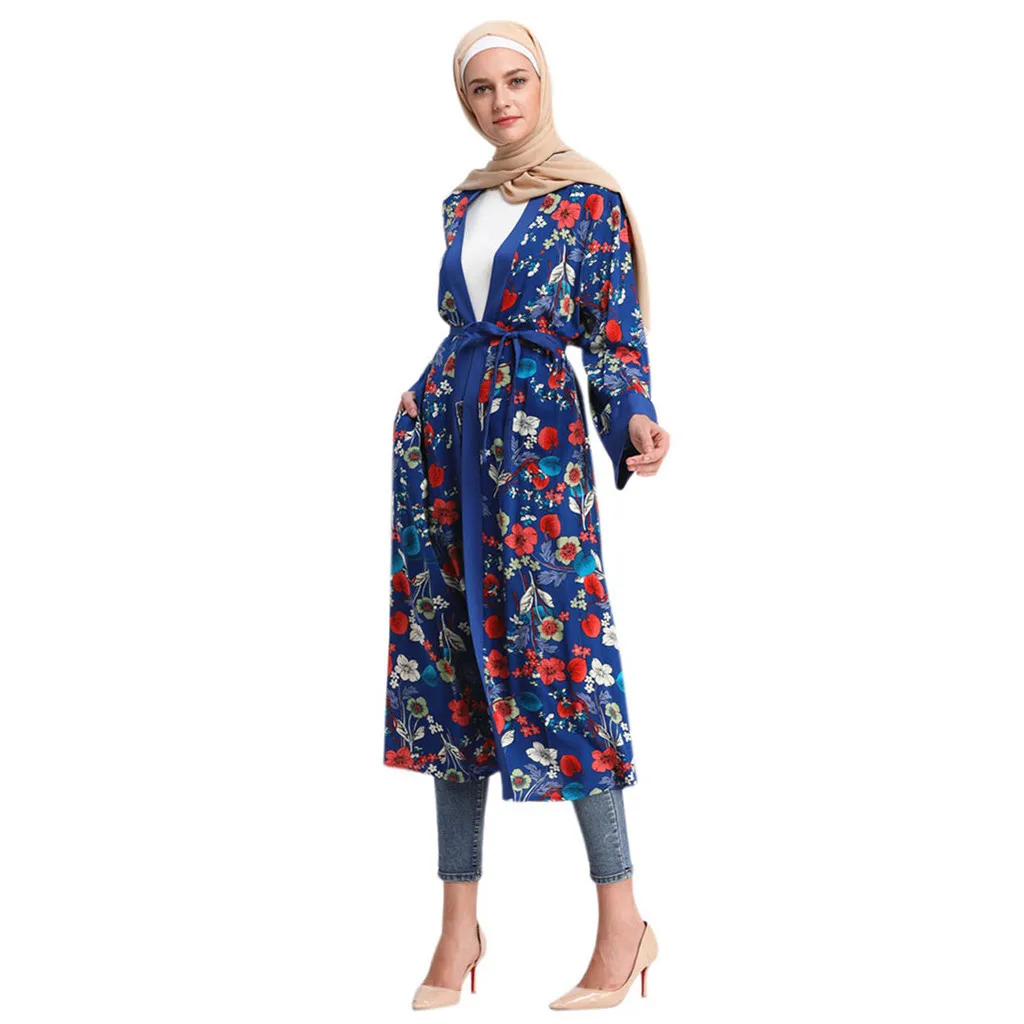 Женское длинное платье-Кафтан Abaya свободное платье в арабском и мусульманском