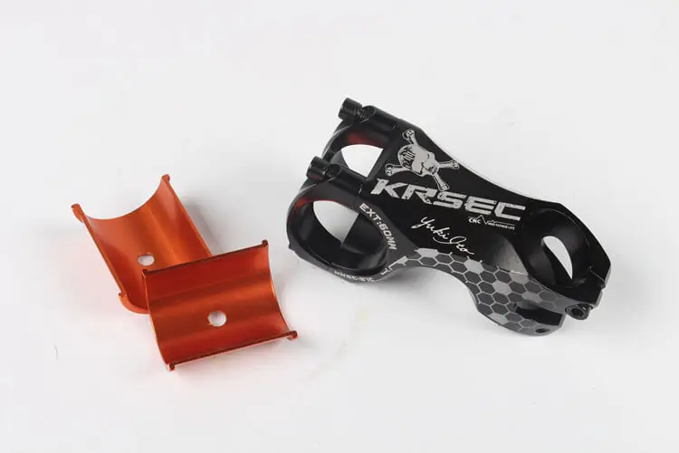 

KRSEC 31.8/35*28.6*60mm Aluminium Alloy Bike Handlebar Stem MTB Mountain Road Bike Handlebar Forks Connect Tube Stems -17 Degree