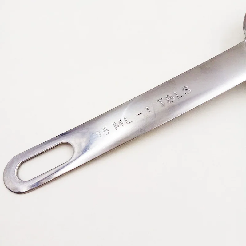 

4pcs/set Stainless Steel Measuring Spoons Coffee Cake Baking Spoon Simple Design Durable Sugar High Quality