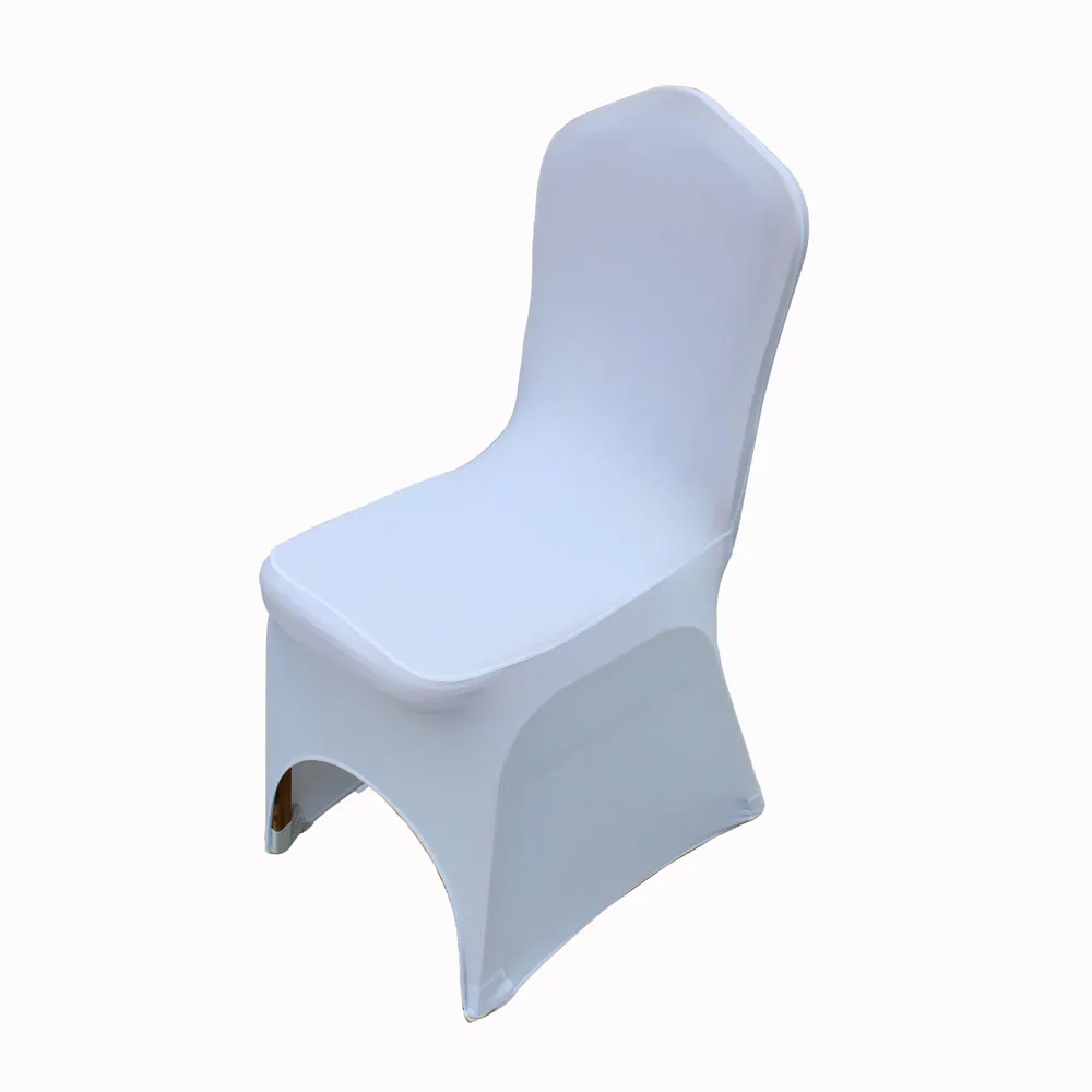 100 шт./лот чехлы на стулья из полиэстера и спандекса для свадебных торжеств