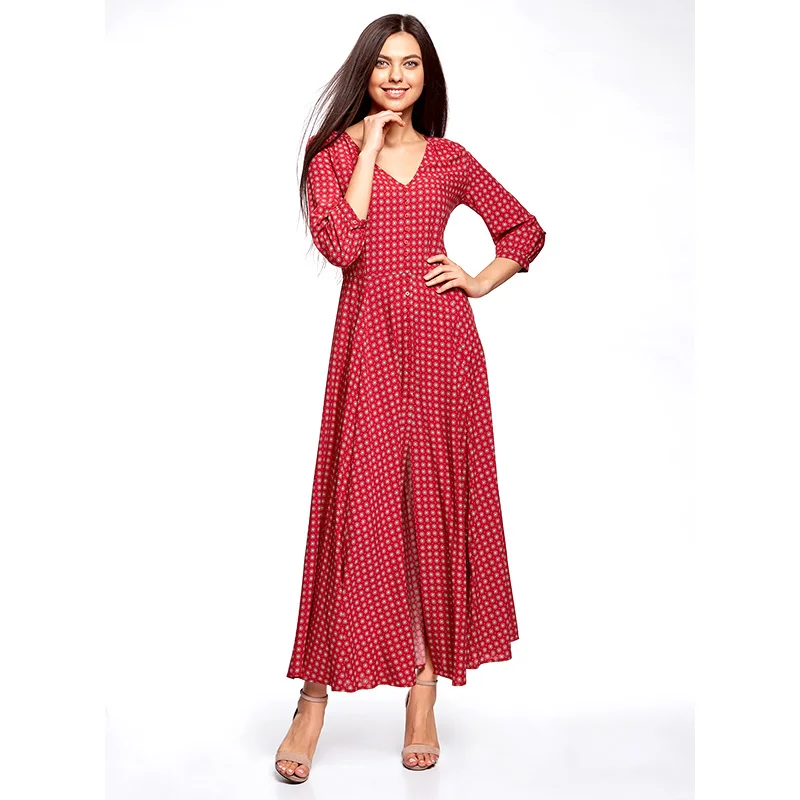oodji Платье макси на пуговицах женское 11901148 24681|dresses dress|female dress |