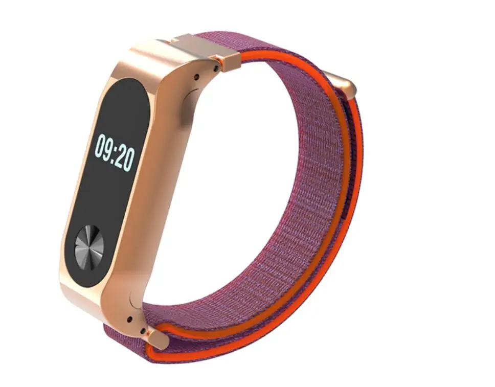 Нейлоновый спортивный ремешок для Xiaomi MiBand 2 на запястье Miband Mi Band регулируемый