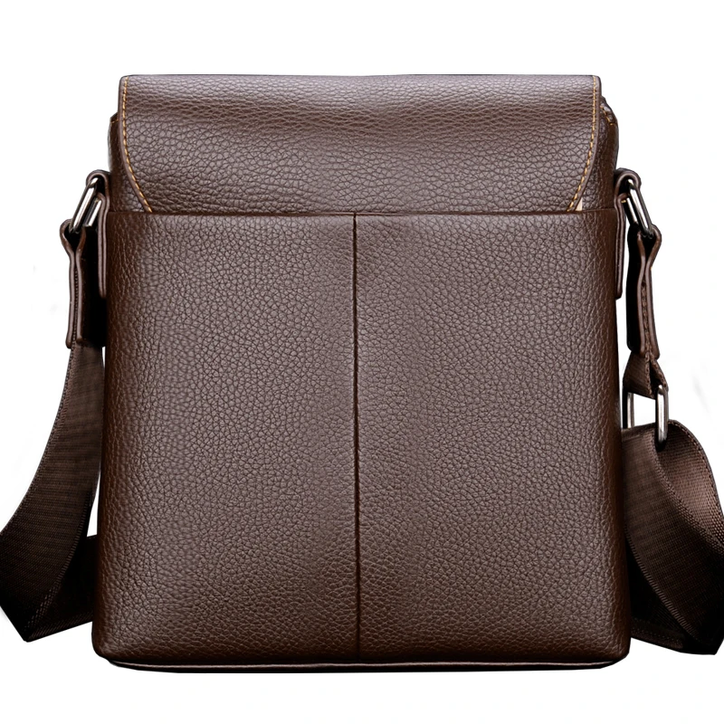 Роскошная брендовая Сумка-кенгуру мужская кожаная винтажная сумка через плечо