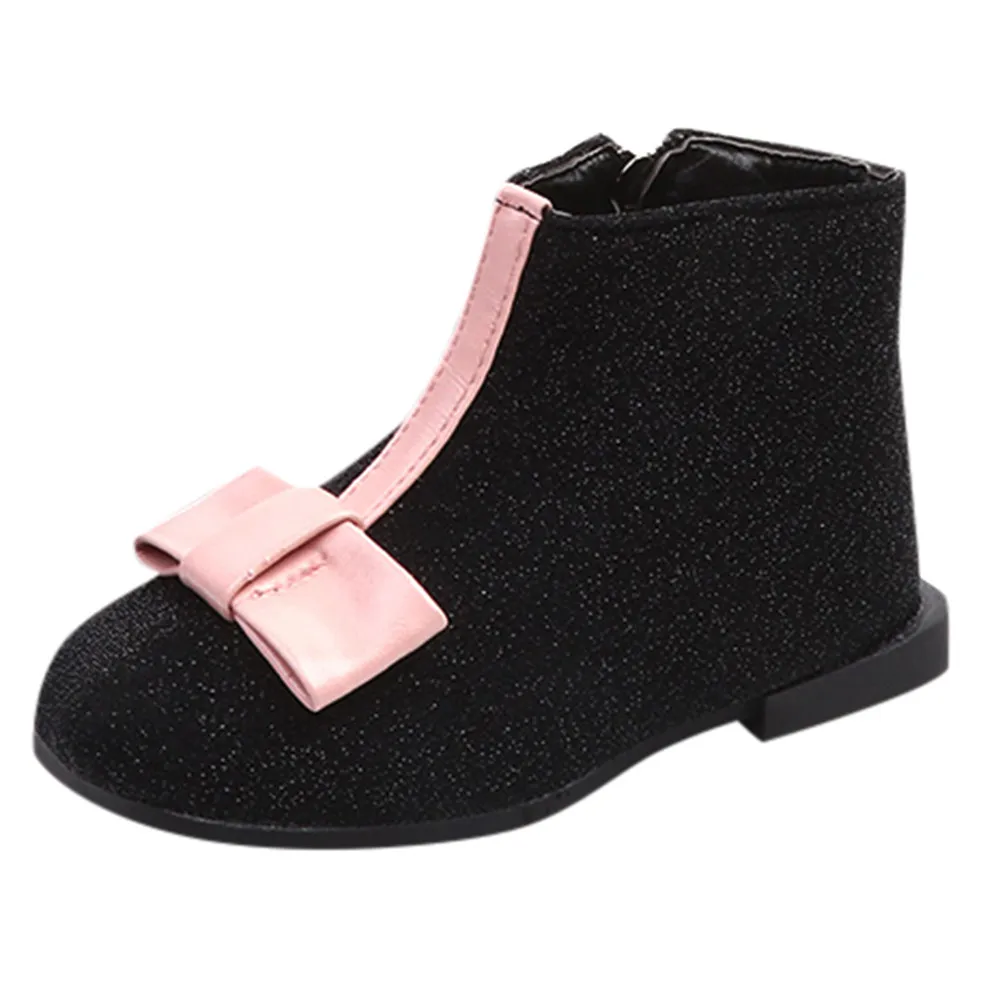 Детские лоскутные Теплые Ботинки Martin с блестками для девочек детская зимняя