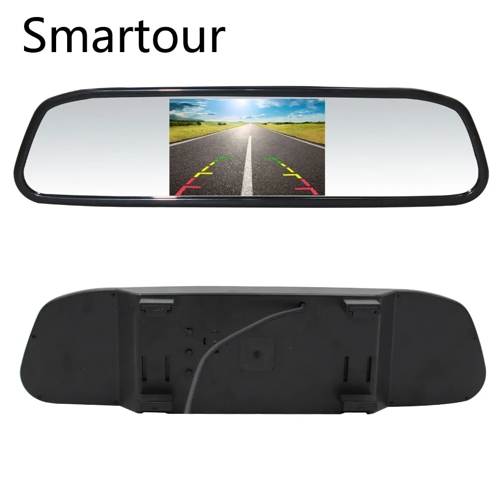 Smartour Автомобильная камера заднего вида вилки с светодиодный свет Водонепроницаемый заднего вида для парковки изображения Зеркало заднего вида системы